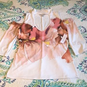 Bison Bisou cold shoulder top